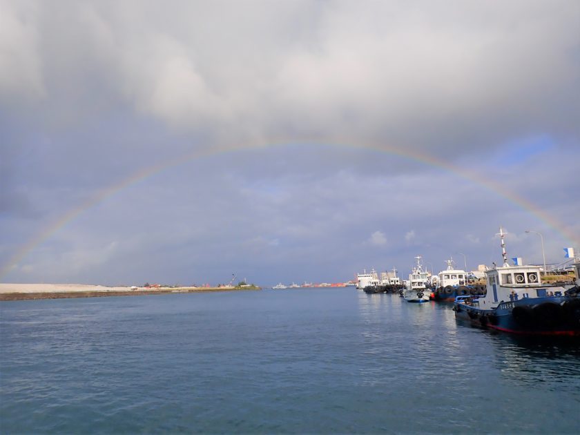 虹を見ながら🌈