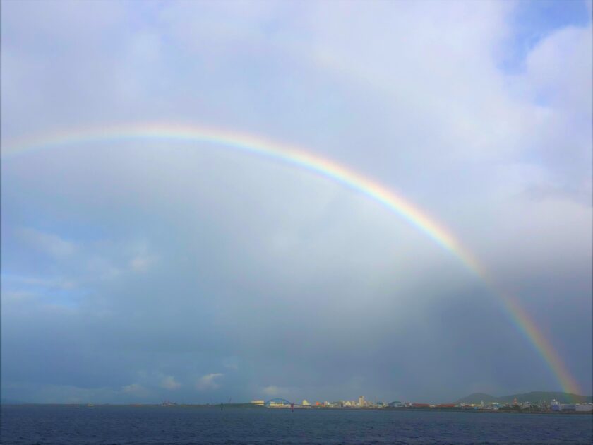 極寒に救いのレインボー🌈